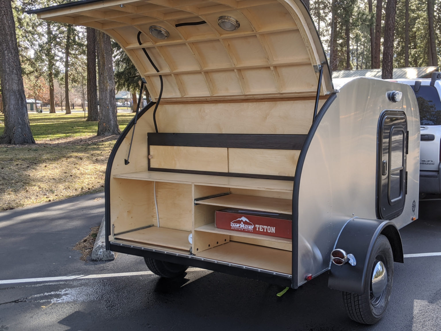 Galley Hatch Door CNC Wood Kit - Overland Teardrop Trailer