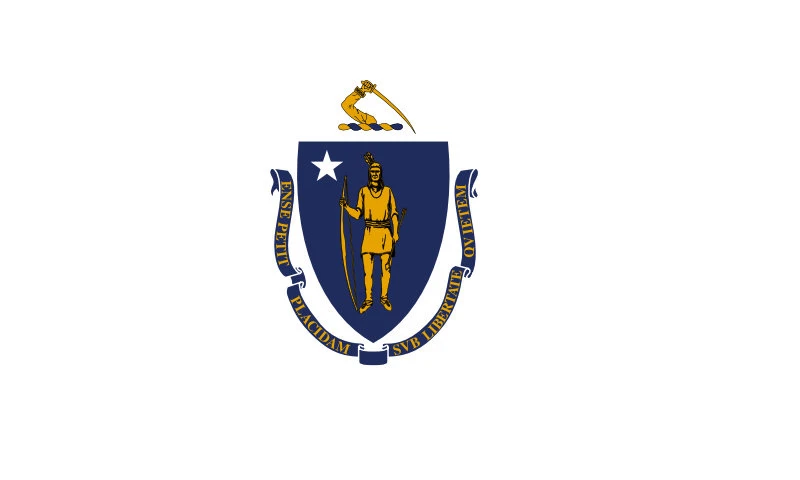 Massachusetts State Flag - Register Your Teardrop Trailer in Massachusetts