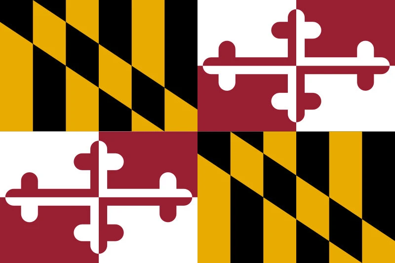 Maryland State Flag - Register Your Teardrop Trailer in Maryland