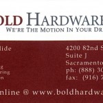Business Card from Bold Hardware